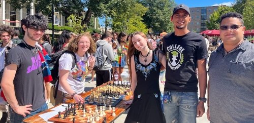 Chess Club students at Student Organization Day