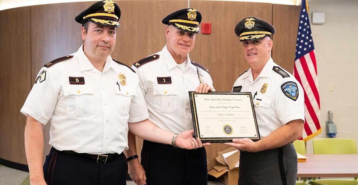 RIC police officers holding RIPAC accreditation