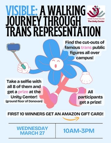 Visible: a walking journey through trans representation promotional graphic
