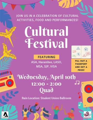 Cultural Festival promotional poster graphic