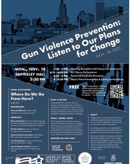 Gun Violence Prevention: Listen to Our Plans for Change