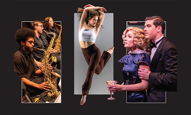 Music, dance, and theatre students performing