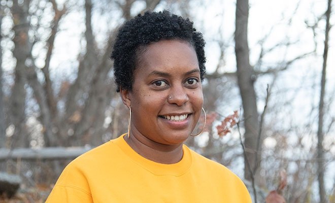 Returning student, Courtney Newby