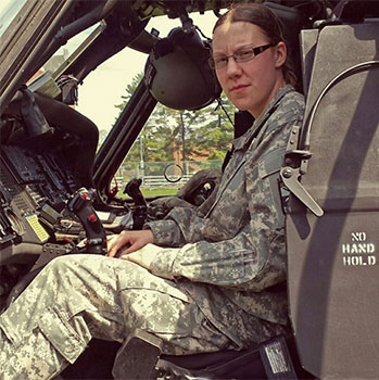 Chelsey Poisson is a RIC M.S.N. student with prior military  service in the R.I. Army ​National Guard