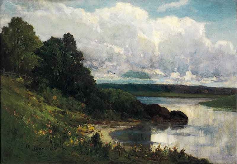 Caption: “Palmer River, by Edward Mitchell Bannister”