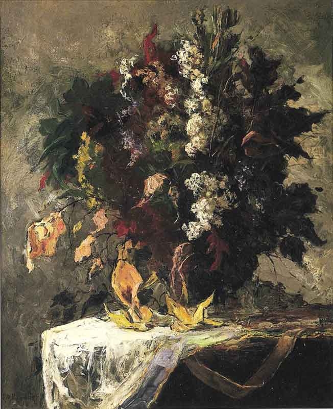 Untitled (Floral Still Life) by Edward Mitchell Bannister