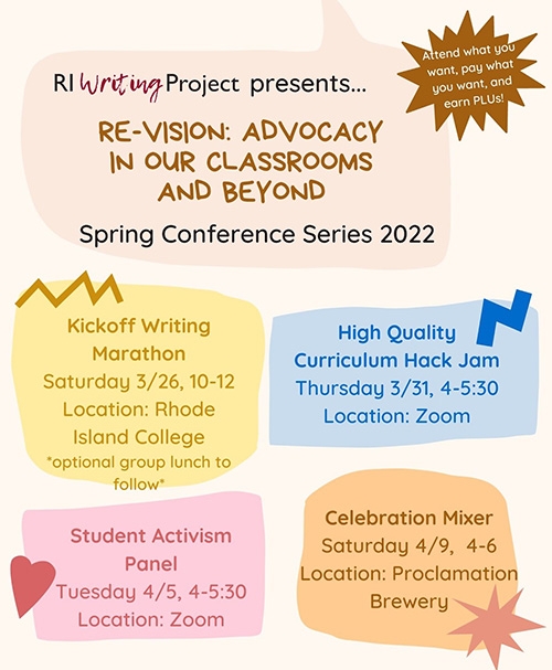 RIWP Spring Conference Series: Re-Vision Advocacy in our Classrooms