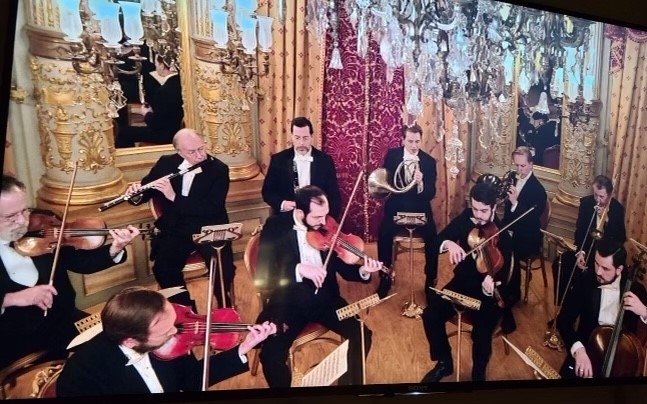 An orchestra plays in an episode of HBO's "The Gilded Age"