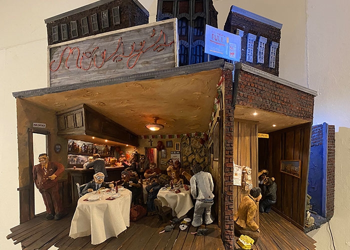 Michael Mollicone, Mousy's Bar, wood, ceramic, chipboard, and other mixed media