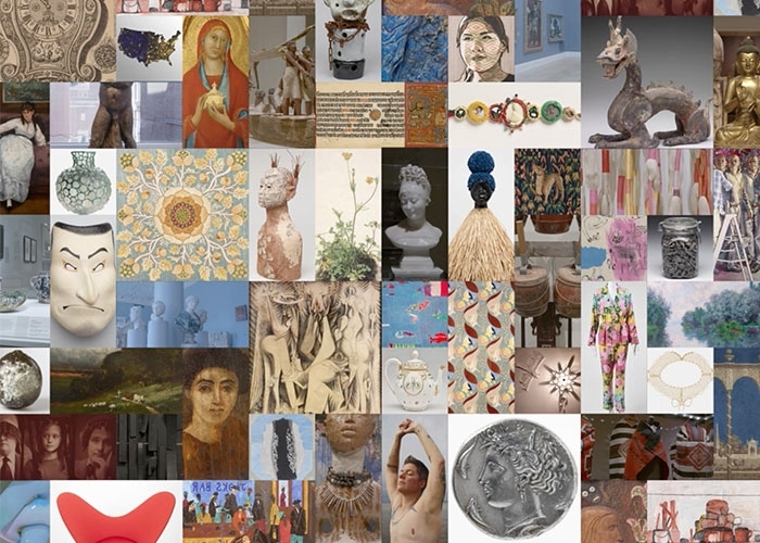 A still shot from the screen in the lobby of the RISD Museum