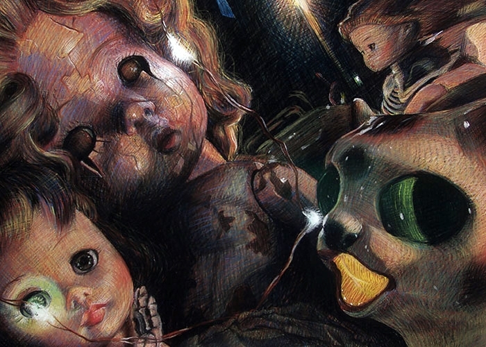 Crickett Fisher, “Foxy Girl,” chalk pastel, 20" x 28", 2021