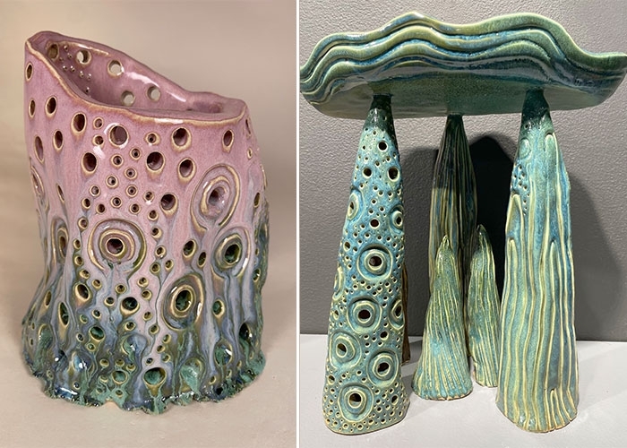 Liping Zhang, two ceramics works inspired by her childhood in the mountains of China