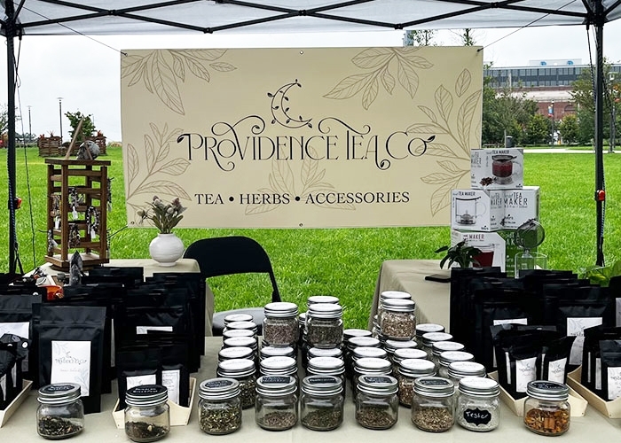 Providence Tea Company at pop up event downtown