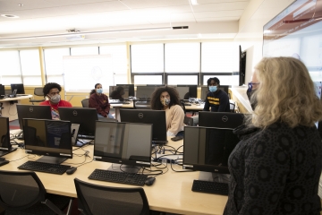 Students in Computer Labs