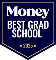 Money Magazine Best Grad School 2025 badge