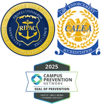 Campus police accreditations and prevention badge