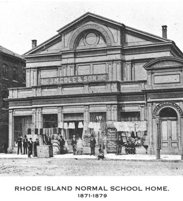 Rhode Island Normal School location from 1871-1879
