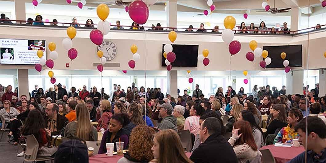 interior photo of an event at Donovan Dining Center