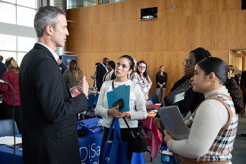 RIC School of Business students and job and internship fair