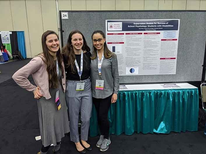 School Psychology students presenting at NASP conference