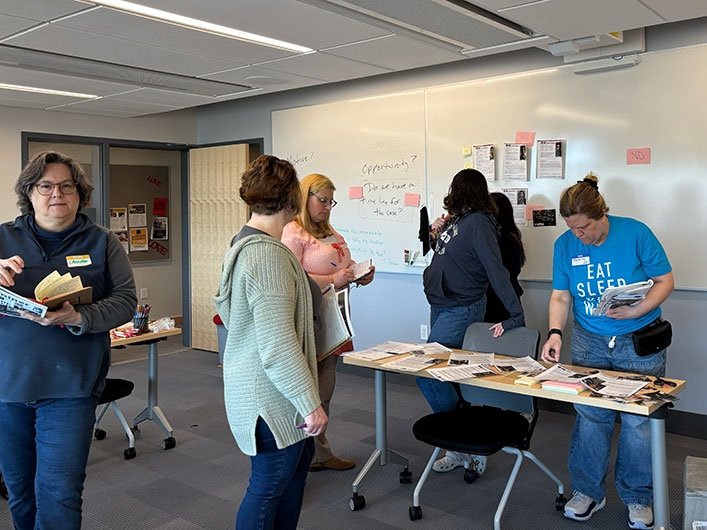 People attending a Rhode Island Writing Project event
