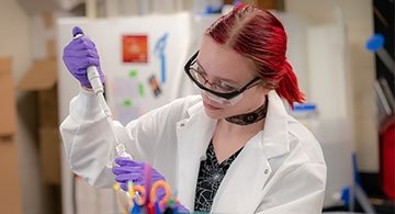 Red head in lab
