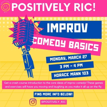 improv comedy banner graphic