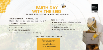 Earth Day with the Bees event poster