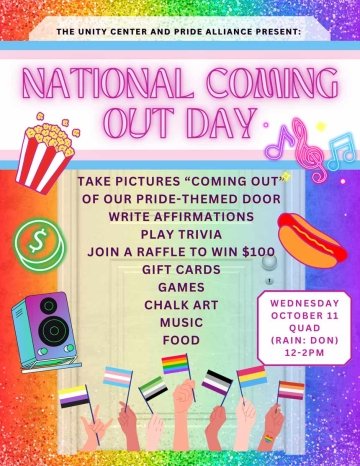 National coming out day flyer