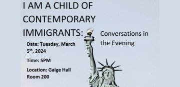 I Am A Child of Contemporary Immigrants - March 5