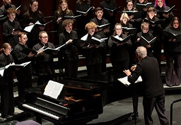 RIC chorus being conducted by director