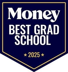 Money Magazine Best Grad School 2025 badge