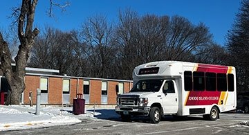 RIC shuttle in the snow