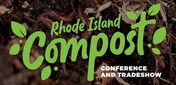 RI Compost Conference and Tradeshow logo on top of leaves