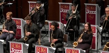 RIC Jazz band performing