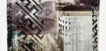 Weaving with both historic and contemporary photographs and text