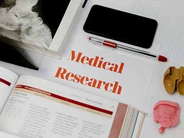 Books, models, supplies related to medical research