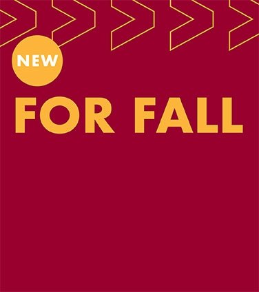New for fall promotional graphic