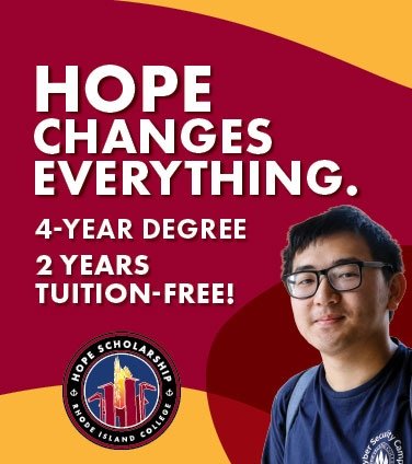 Hope Scholarship promotional graphic featuring Tytain Sun