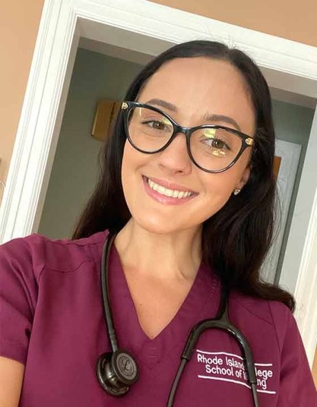 Julia Sampaio, senior nursing major at RIC 