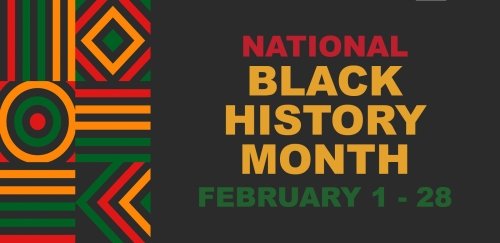 Banner for National Black History Month February 1-28