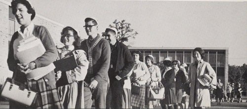 Students from the class of 1963
