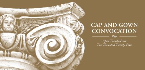 Cap and Gown Convocation Promotional Graphic