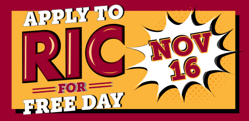Apply to RIC for Free Day - November 16, graphic