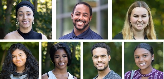 Faces of each of the six Leadership RI students from RIC