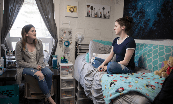 Students in Dorm Room