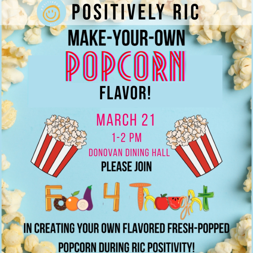 popcorn party banner graphic