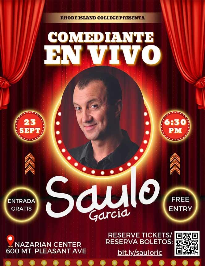 Saluo Garcia comedy flyer graphic